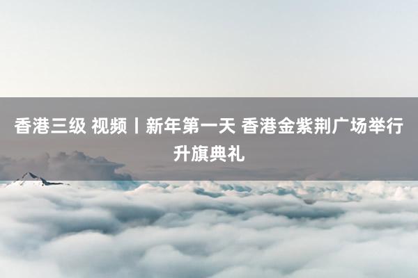 香港三级 视频丨新年第一天 香港金紫荆广场举行升旗典礼